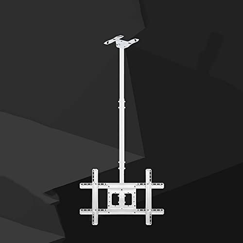 SBCGFY Support de Montage TV au Plafond, Rotation à 30° vers la Gauche et la Droite, Convient à la Plupart des téléviseurs à écran Plat LCD de 32 à 65 Pouces, Support TV Max 600 x 400 mm(2,5 m)