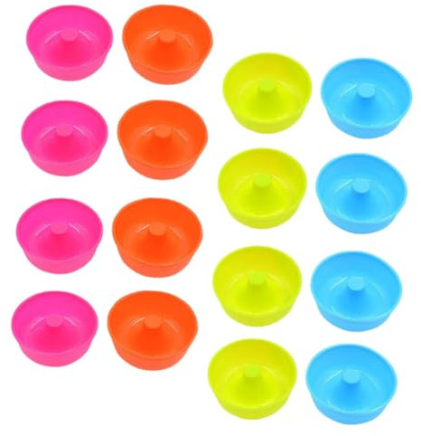 Ciieeo 16pièces Moule à Gâteau Silicone Mini Cake Moule Antiadhésif Pour Muffins Et Desserts Individuels