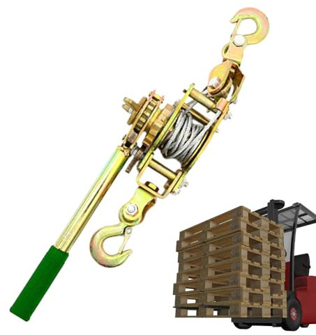 Seilspanner mit Ratsche - Handspanner Seilspanner Seilspanner mit Ratsche | Ratschenscheibe mit verstärkten Zahnrädern, robust, Seilspanner für Landwirtschaft, Auto