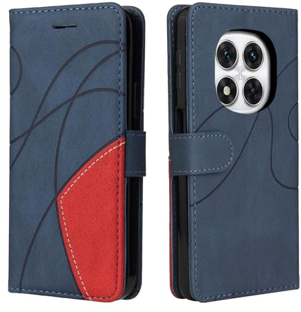 CXTCASE Handyhülle für Xiaomi Redmi Note 14 Pro 5G/Redmi Note 14 Pro+ 5G Hülle, Flip PU Lederhülle Cover, Modisch Flip Case Hülle Klapphülle Handytasche Schutzhülle, Blau