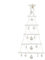 Albero di Natale da parete illuminato | Albero di Natale in legno luminoso montato a parete | Albero di Natale da parete illuminato a LED, albero di Natale appeso a parete caldo