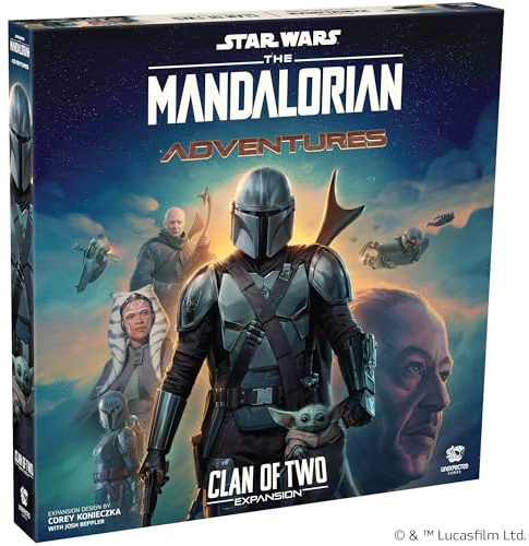 Asmodee Star Wars The Mandalorian Adventures: Clan of Two Expansion | Kooperatives Brettspiel, ab 12 Jahren, 1–4 Spieler, 30–60 Minuten Spieldauer