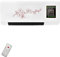 Climatiseur Reversible Mural, Climatiseur Mural Domestique Chaud Et Froid, Avec TéLéCommande, Portable, Mini, Ultra Silencieux, Pour Bureau/Chambre/Salon (White/B)