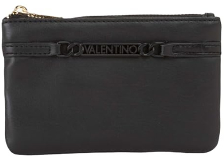 Valentino Kartenhalter Ebe Zip Around Wallet Nero schwarz