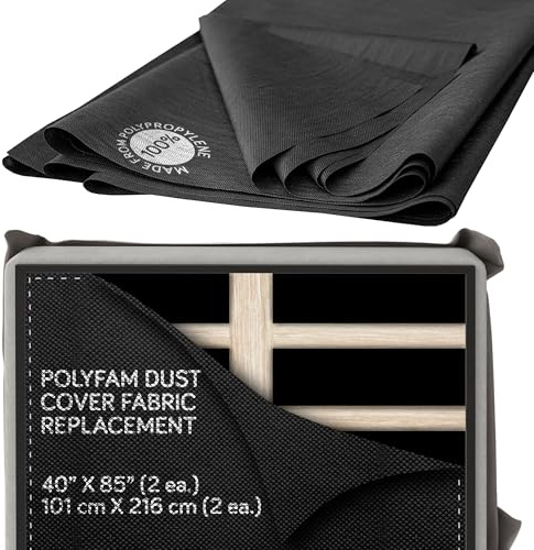 Bett-Staubschutz, Untertuch/Ersatzstoff für die Unterseite der Matratze, Boxspringbett oder Foundation, Cambric-Stoffe, Staubbezüge, Polsterstoff für Bett, King/Cal-King, 101,6 x 215,9 cm