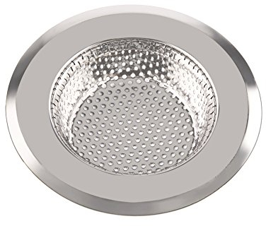Colador de acero inoxidable para fregadero de cocina, fregadero, migas o bañera, 11 cm, juego de 4