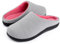RockDove Damen Hausschuh aus Memory-Schaum mit Vogelaugenstrick, 38/39 EU, Grau und Rosa