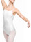 Arabesque Klassische Lycra Tanzkleidung Damen mit schmalen Ärmeln Ballettanzug Body Odylia (Weiß, S)