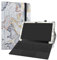 Labanema Linx 12X64 Hülle, Slim Fit Folio PU Leder dünne Kunstleder Schutzhülle Cover Schale Etui Tasche für 12.5 Linx 12X64 Tablet - Map White