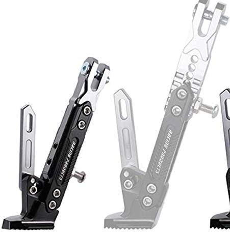 Alamor CNC Aluminiumlegierung Verstellbarer Ständerfuß Seitenständer Für Motorrad 500Kg - Silber