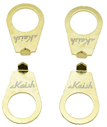 KAISH Set of 4 LP Guitar Knobs Pointer Plate 3/8 Knob Position Indicator for USA LP Les Paul or CTS Pots Gold