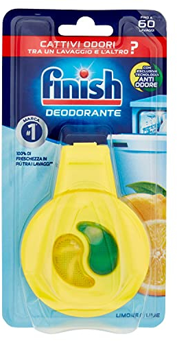 Finish Odour Stop Dishwasher Freshener, Bad Smell Eliminator, Lemon and Lime Fragrance