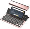 Geyes Foldable Bluetooth Keyboard,Portable Folding Wireless USB Rechargeable Keyboard for iOS,Android,Windows,Smartphone(Rose Gold)