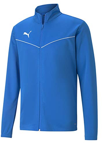 PUMA Men's Teamrise Training Poly Jacket Training Jacket, mens, Sweatshirt, 657392, Electric Blue Lemonade, XXL