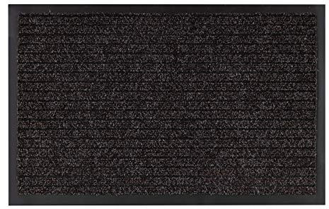rugsx Fußmatte DURA 7869 rutschfest, Türmatte - Türvorleger - Fußabstreifer - Fußabtreter, Außen, Innen, Gummi - braun 40x60 cm