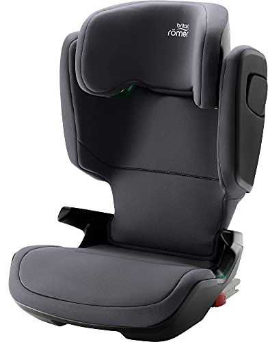 BRITAX RÖMER Kindersitz 15-36 kg KIDFIX M i-SIZE, mit ISOFIX und Belüftung, 100-150 cm (i-SIZE), 3,5 bis 12 Jahre, Storm Grey