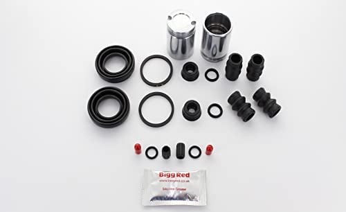 Bigg Red - Rear Brake Caliper repair seal kit & pistons - Compatible with Vauxhall Astra Vxr, Vauxhall Astra, Vauxhall Meriva, Vauxhall Combo, Zafira A