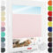 Schuette® Plissee ohne Bohren zum Kleben ● Premium Kollektion: Powdered Rose (Rosa) ● 140x80cm (Breite x Höhe) ● Suprafix Faltrollo Klebehalterung ● Bequeme Rollo Montage inkl. Video