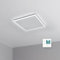 byecold Infrared Panel Heater Built-in Thermostat, LED Light Ceiling Mounted Radiators Remote Control with Timer, Energy Efficient Far Infrared Heater Panel Heating - 400W