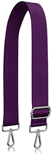 A ALLZEDREAM Tracolla per Borsa, Regolabile Spessa Larghezza 3,8cm, Viola, Argenteo Ganci