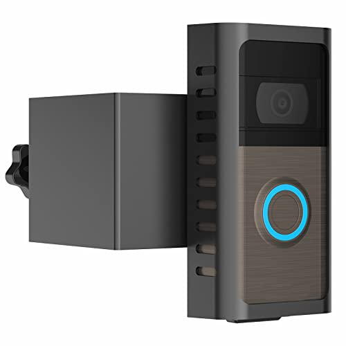 PUUUCI Anti-Diebstahl Türklingel Türhalterung für Batterie Video Türklingel 2/3/4/(2020 Release)/(2024 Release)/Plus/Pro, kein Bohren Stahl Metall Türklingel Montage Halterung Zubehör für Wohnung,