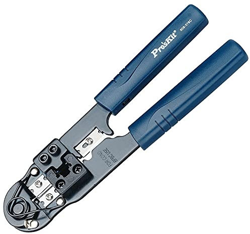 808-376C 200mm Computer Crystal Head Crimping Pliers Professional Internet Cable Network Crimping Strips Cuts Pliers