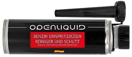 OPENLIQUID Benzin Einspritzdüsen Reiniger und Schutz - Addiv für Auto & Mottorad - Injektor Reiniger - Beugt Motorschäden vor - Opmiert die Motorleistung - Löst Ablagerungen (1x 300 ml)