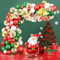 Shallyong 125 Piezas Arco Globos Navidad - Decoración Verde y Dorada, Globos Papá Noel para Fiestas de Navidad y Año Nuevo