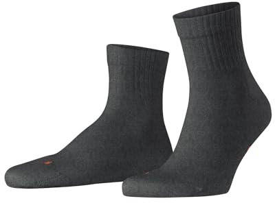 FALKE Unisex Run U Sso Baumwolle Funktionsmaterial Einfarbig Socken , Grau Dark Grey 3970 Rib, 39-41
