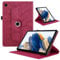 TEDTIKJT Coque pour Lenovo Tab M10 Plus 3rd Gen 10.6 2022 TB125/ TB128 PU Cuir Flip Tablette Cover 360°Rotatif Multi-Angle Support Fonction Arbre de Vie Étui de Rotating Protection Housse,Rouge