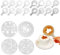 LEEQ Set de Geburtstag Dekorieren Schablone - 20 pcs Kaffee Schablonen, Schablone Mehlstreuer, Kuchen Blumenspray Schablonen, Arten Blume Herz Spray Schablonen, Kuchendekoschablonen