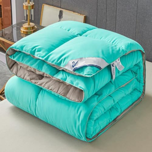 ZLXHFFH Daunendecke 220x240cm, medium Ganzjahresdecke,Winterdecke mit Daunen und Federn Bettdecke Daunen Federbetten Federbettdecke Daunenbettdecke Komfort und Luxus