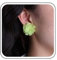 Inateannal Boho Verde Resina Pendientes De Flores Pendientes De Acrílico Flor Stud Vintage Grandes Pendientes De Flores Pendientes De Acrílico Escalonada Pétalo Joyas Para Mujeres Y Niñas
