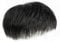 Men Forehead Toupee, Clips-On/Glue Short Toppers, Human Hair Replacement System, Natural Black Hair Extension Hairline Loss Hair Toppers for Men,Natural,18x20cm