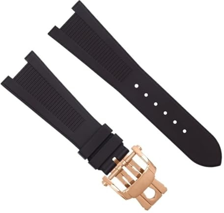 honyeuk Pulsera de interfaz para Nautilus 5711/5712, correa de reloj Fluororubber para Patek Philippe FKM, accesorios de correas de reloj(Brown)