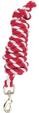 Xiuganpo Geflochtene Führstricke aus Baumwolle, Weiches Sattelseil für Pferde mit Sicherer Hardware, Stabiler Griff, Geflochtenes Führseil für Pferde und Viehzucht, Reitsportzubehör