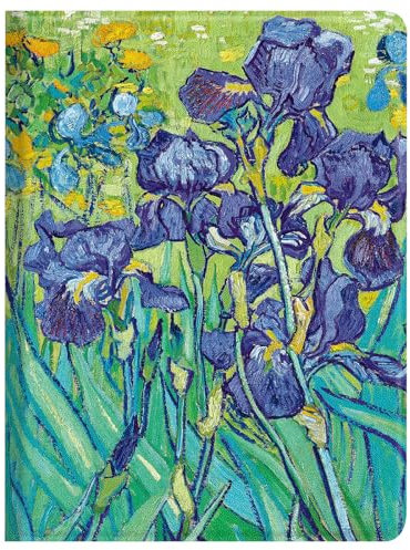 Berkin Arts Custodia per iPad 7/8/9a generazione/iPad Air di terza generazione (10,5 pollici), in pelle di alta qualità, design floreale con iris, antiurto e leggera (Irises di Vincent Van Gogh)