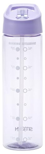 Smash Water Bottle with Water Timings 700ml Purple