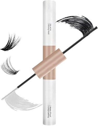 Colle pour Faux Cils,DIY Individuel Cils Adhésif,Adhésif pour Cils Forts,Colle pour Cils en Grappes,pour Cils en Grappes Forte Tenue,pour Débutant Salon Maison