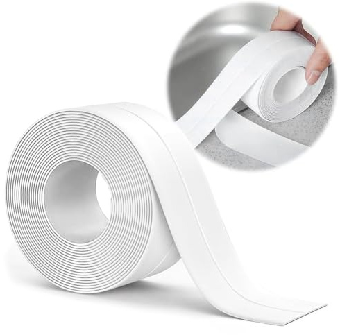 Weichsockelleiste Sockelleiste Selbstklebend Sockelleisten Weiß - 16 x 16mm 20m PVC Flexible Knickleiste, Küchenabschlussleiste, für Badewannen, Badezimmer, Küche