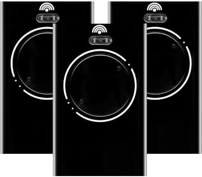 3 telecomandi per porte del garage, 868 MHz, trasmettitore manuale, 2 canali, compatibile con FAAC XT4 868 SLH LR, XT4 868 SLH, XT2 868 SLH, XT2 868 SLH LR, nero