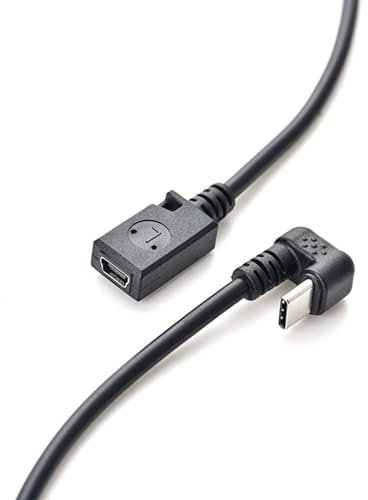 JAMNGHB Câble adaptateur type C mâle vers mini USB 5 broches femelle 30 cm pour smartphones et tablettes