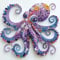 5D Diamant Painting Oktopus–DIY Diamond Painting Tiere Set für Die Kunst der peinture diamant für Anfänger,In Sonderform mit Strasssteinen,Erwachsener Geeignet für die Wanddekoration zu Hause 30x30cm