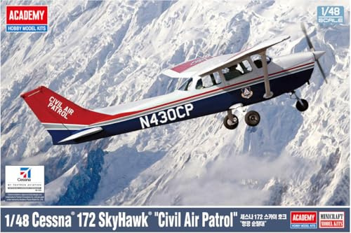 Academy 492367-1/48 Cessna 172 Skyhawk, Civil Air Control – Scala 1:48