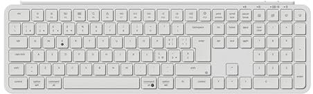 Keychron Tastiera wireless B6 Pro ultra sottile Full Size Layout Italiano ISO QWERTY, configurabile ZMK, tasti in PBT, 3 modalità 2.4 GHz/Bluetooth/cablata, compatibile Win/Mac/Linux, bianco avorio