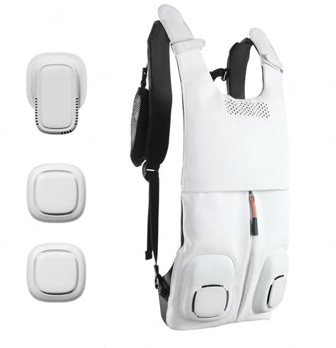 SJWJWOO Jacket with Fans for Cooling with 2 Fans+1 Gel Refrigeration Host, Cooling Vest for Fan Lightweight Fan Jackets for Men for Hot Weather Outdoor Working