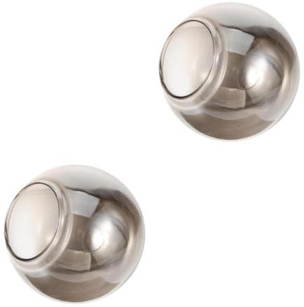 MAGICLULU Lampenschirm Glas Ersatz, Kugellampenschirm für Heimanwender | 2 Stück Rauchglas Ersatzglas für Lampenschirm Kugel, Moderne Pendelleuchte Lampenschirm Abdeckung Ø150mm, für Wohnzimmer