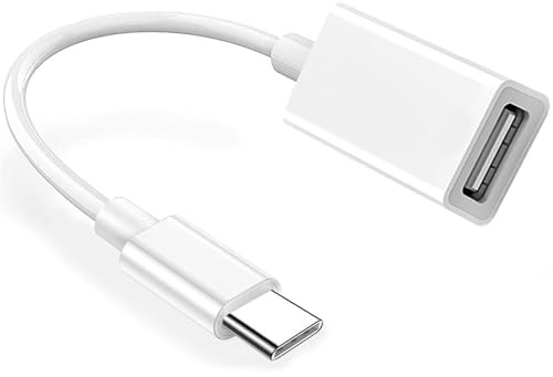 Adaptateur USB-C vers USB pour appareil photo, certifié Apple MFi, câble OTG pour iPhone 17, 16, 15, iPad, MacBook pour connecter une clé USB, un lecteur de cartes, un clavier, une souris, un piano