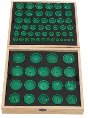 Jopwkuin Set di Stampi per Pressa per Orologi di Dimensioni Multiple Strumento di Riparazione Dal Design Intuitivo con Materiale in Resina Antigraffio 68 Pezzi per Uso Domestico