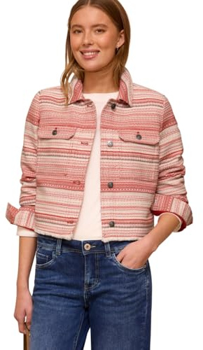 Street One Studio Damen Jacke mit Streifen in Bouclé Qualität